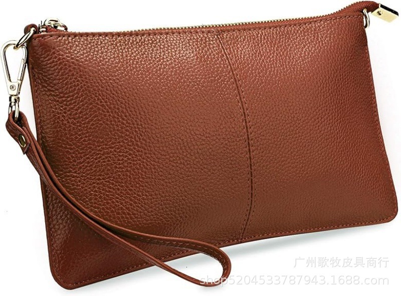 Free Shipping Designer Lychee Grain Women's Leather Fashionable Handbag Luxury Bag And Double Zipper Portable Handbag