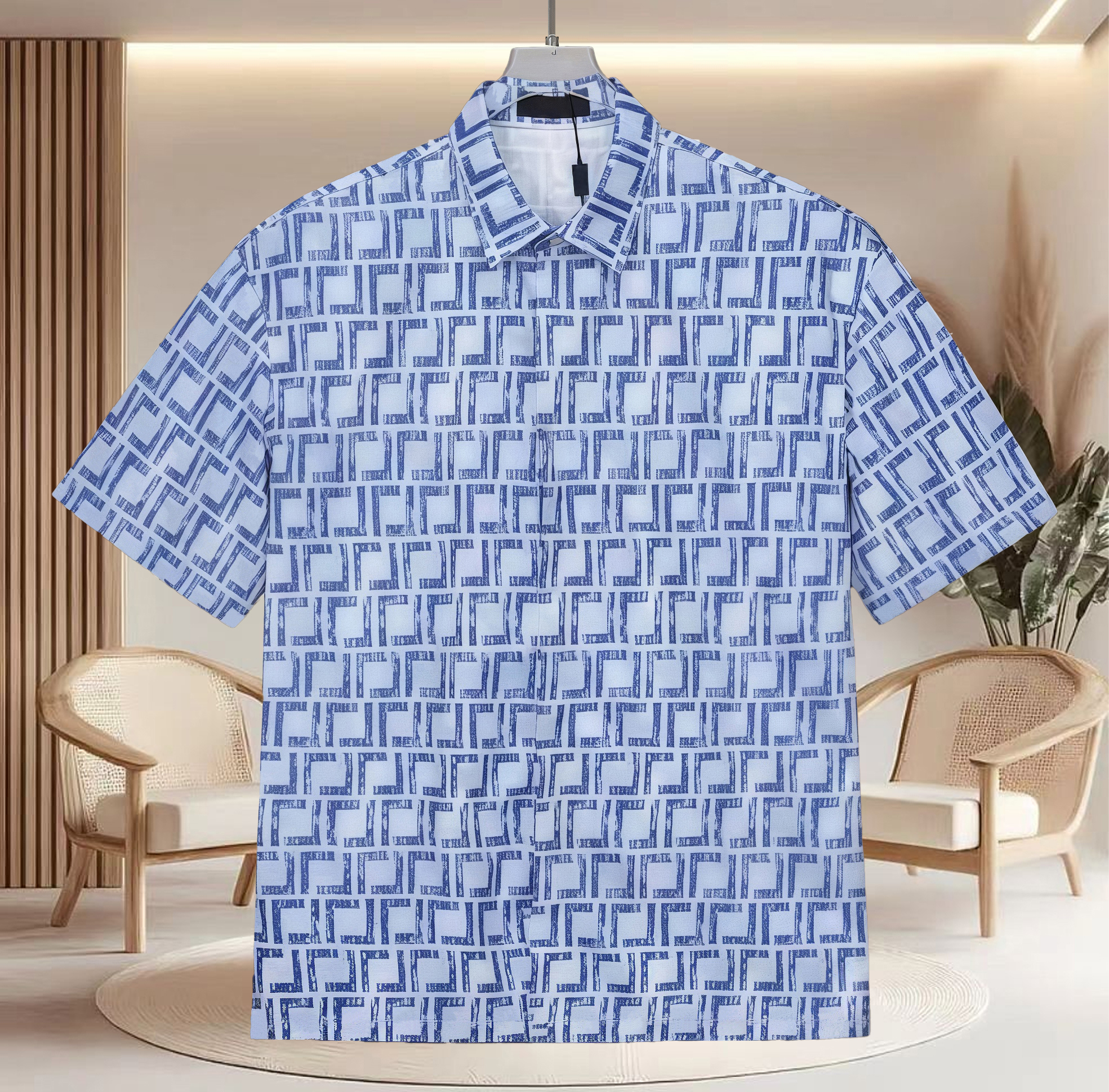 High quality designer men's shirts, fashionable printed shirts, men's classic casual shirts, business formal shirts, summer single breasted tops