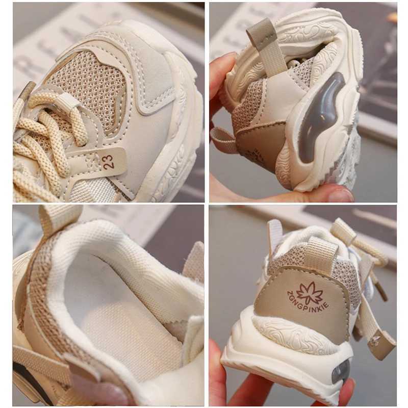 Oulylan Outdoor Soft Soled Running Shoes Kids Round Toe Mesh Breathable Sneakers Fashion Anti Slip Sport Footwear For Boys Girls Z250618