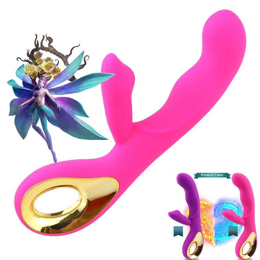 Suitable for women 2-in-1 vibrator 10 frequency dildo for women vaginal clitoris sucking vibrating masturbator adult products XJ250618