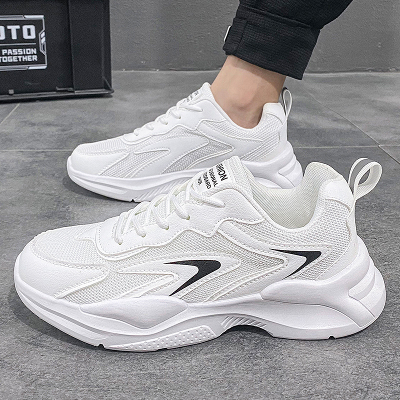Spring Breathable Running Sports Thick Sole Casual Shoes Student Men S Trendy Versatile Mesh Casual Shoes Ddmysaturn