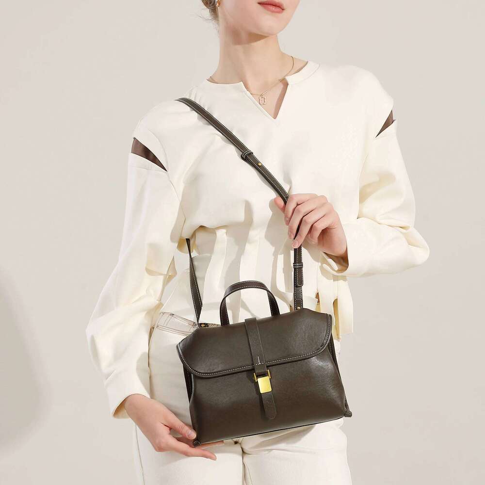 Hot Selling Genuine Leather Women's Handbags Designer Trend Women Shoulder Bags High Quality Cowhide Crossbody Messenger Bag