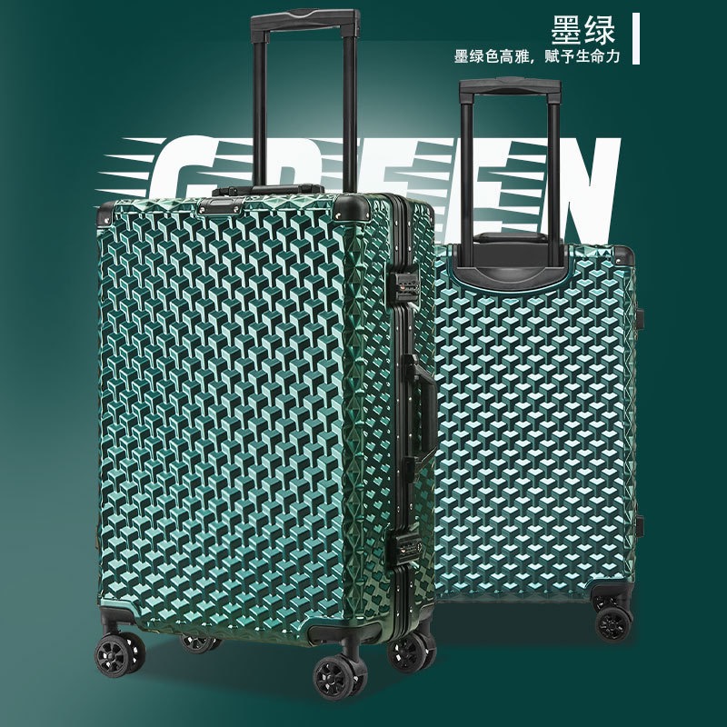 Designer luggage 20 inch men and women can boarding aluminium frame suitcase 28 inch password box 24 inch fashion suitcase