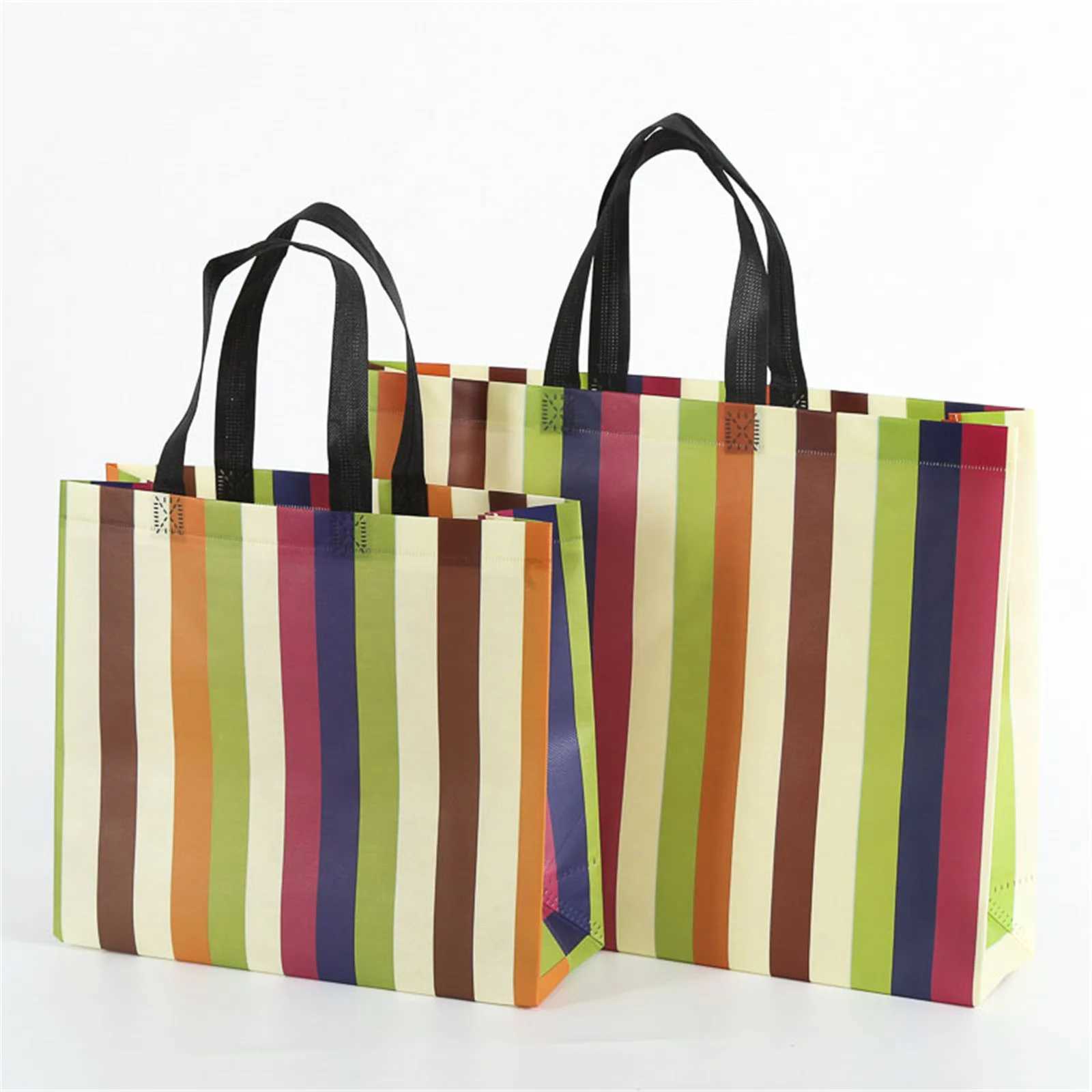 New Wen Foldable Shopping Bag Reusable Eco Tote Pouch Large N-woven Shopper Bags Travel Grocery Shopping Bags B250618