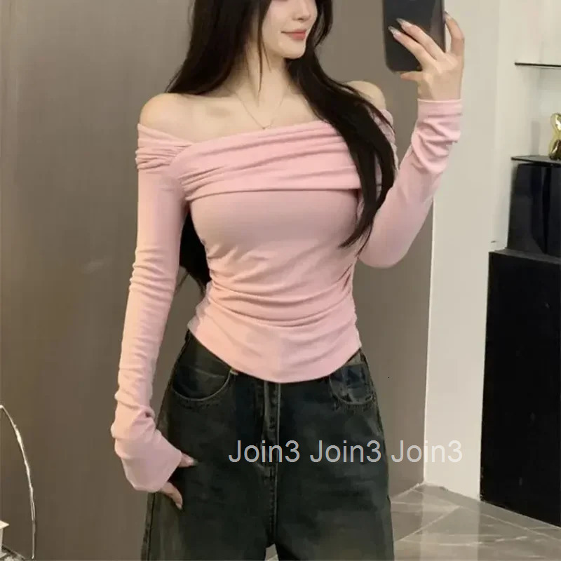 Long Sleeve T Shirt for Women With Sleeves Coquette Clothes Trending Clothing Sexy Tops Woman 2025 High Quality Aesthetic Korean