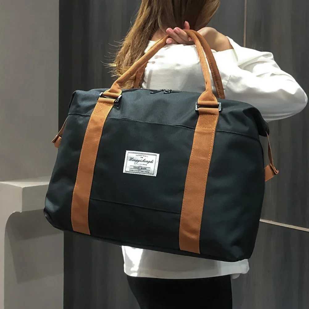 Luggage Travel Bag Portable Carry on Luggage Large Capacity Sports Gym Bags Zipper Pocket for Hiking Camping for Beach Swimming W250618