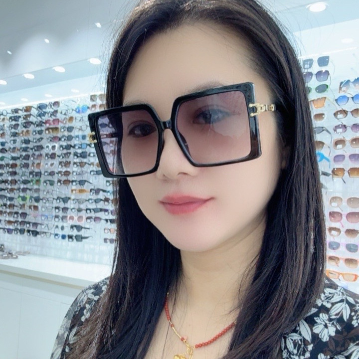 Designer Sunglasses For Women Men Fashion Sunglasses Luxury Polarized Lens Goggle Pilot PC Frame Oversized UV400 Eyewear Luxury Style Sunglasses DZ02