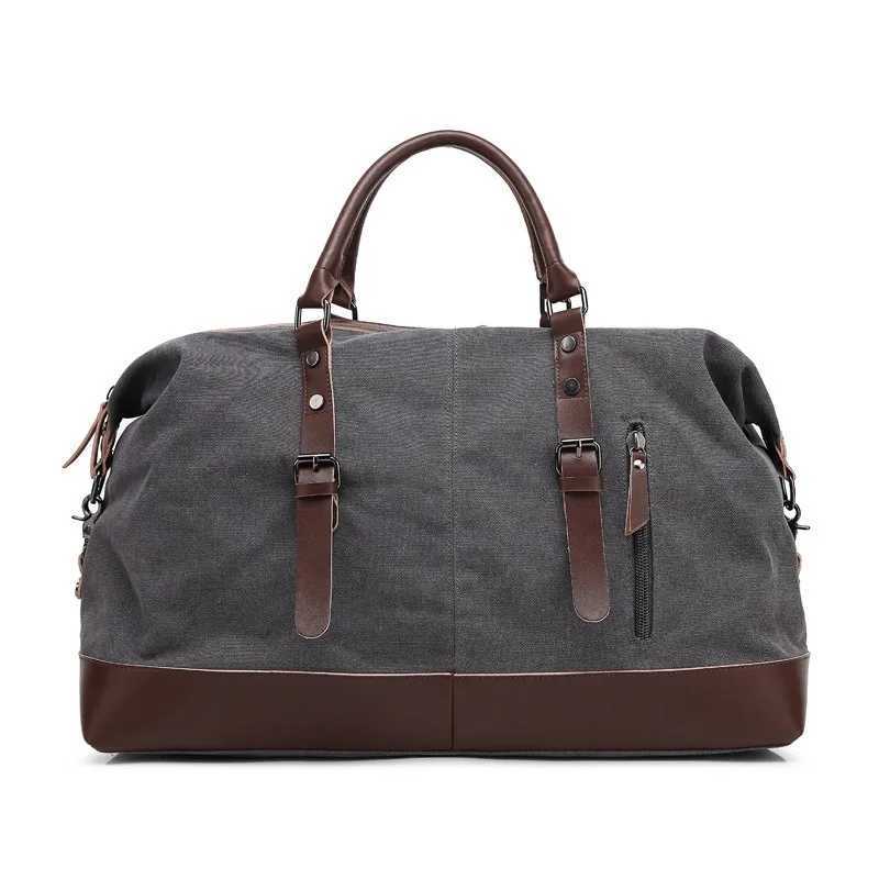 Canvas Travel Tote Men Large Capacity Handbags for Men Outdoor Travel Duffle Luggage Bag Casual Fashion Crossbody Bags Male W250618