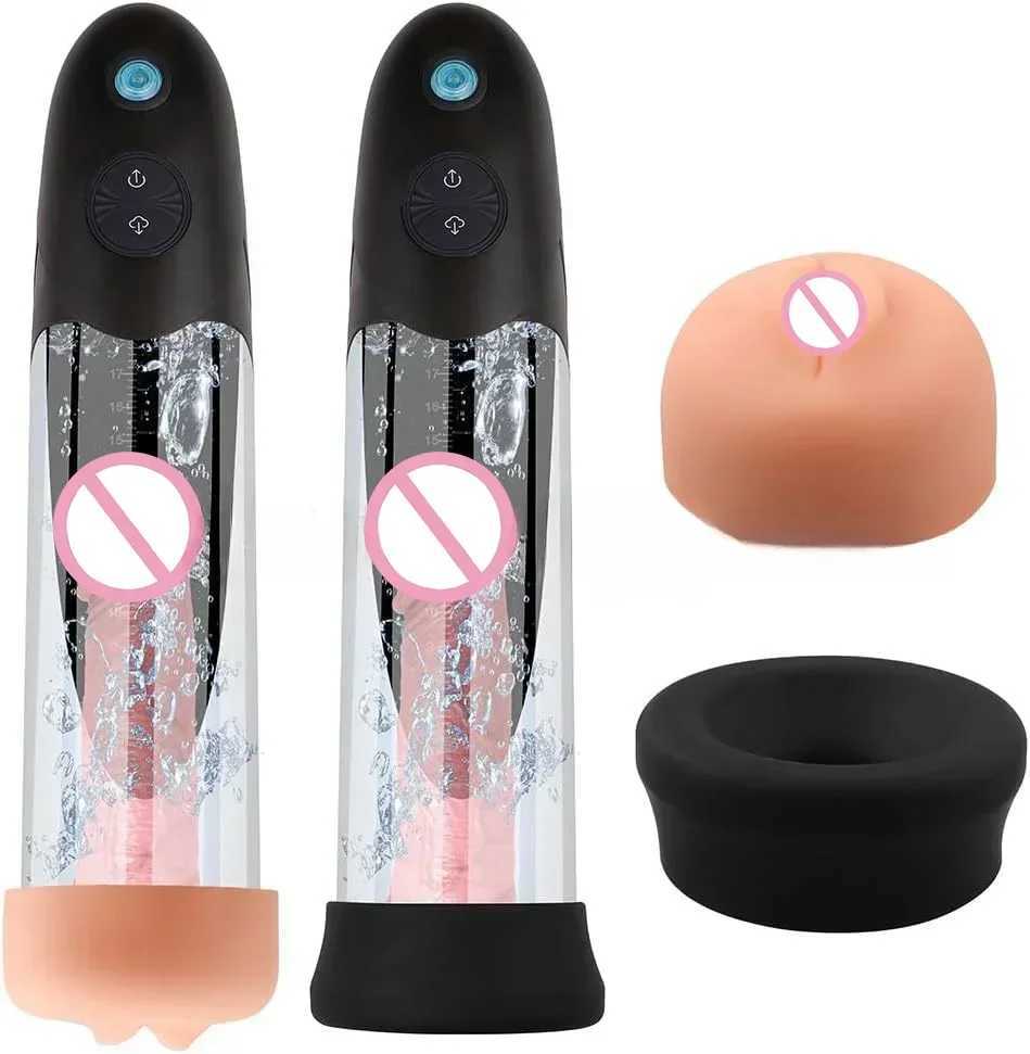 SCElectric Penis Pump Penis Enlargement Vacuum Pump for Men Penis Extender Cock Endurance Trainer Male Masturbation Adults Sex T W250618