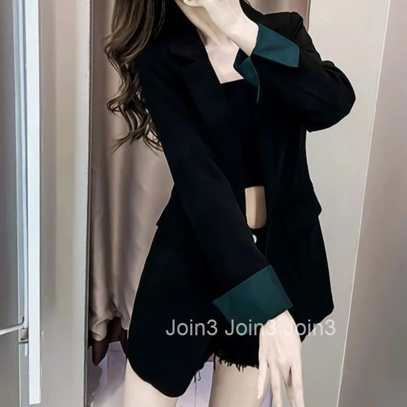 Korean Style Long Sleeve Outerwears Solid Jacket Popular Clothes Bring 2025 Coats for Women New In Reviews Many Blazer Woman