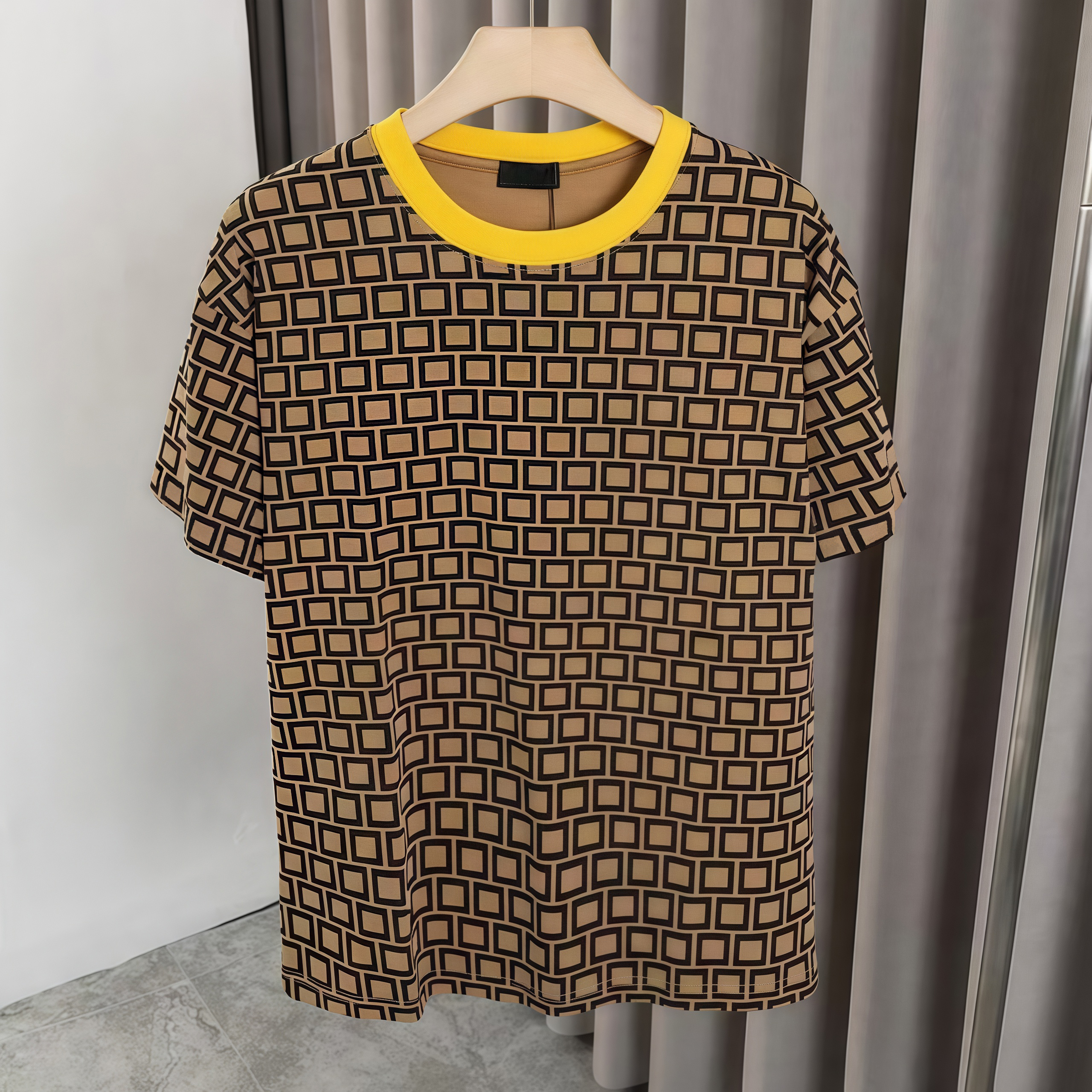 High quality designer men's T-shirt, fashionable round neck T-shirt, casual street classic T-shirt, spring and summer short sleeved top, Asian size M-3XL