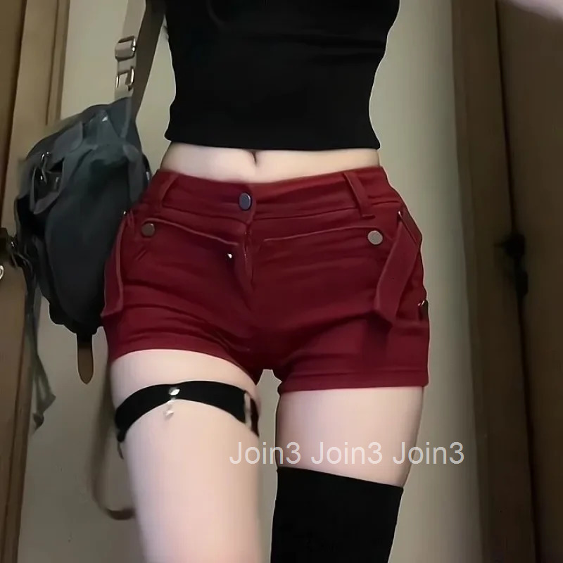 With Waist Pocket Short Jean Pants Woman Booty Tight Micro Mini Skinny KDenim Shorts for Women pop Streetwear Casual Summer XXL