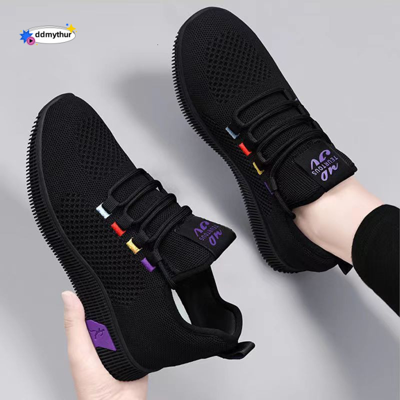Soft Sole Non-Slip Kitchen Work Black for Women Cloth Dancing Casual Running Sports Shoes ddmythur