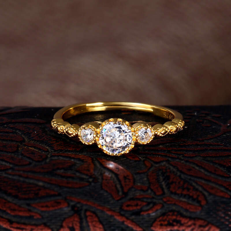 Light Luxury Jewelry Lace Hollow Women's Pastoral Fresh Ring
