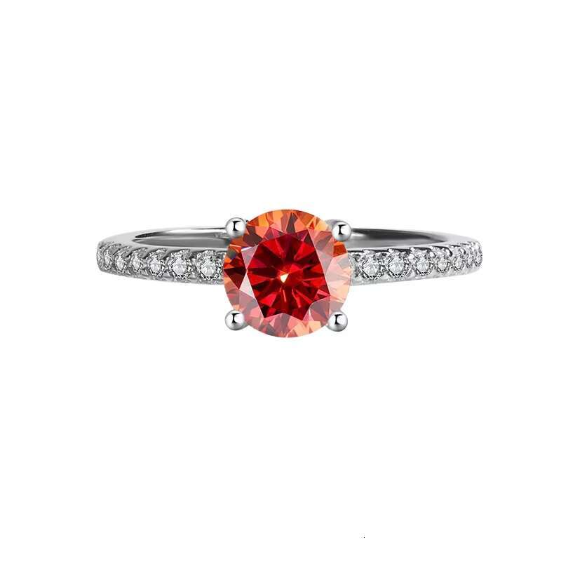 Fine Jewelry Moissanite Silver 925 Ring Womens Luxury 1ct Moissanite Engagement Wedding Rings D VVS with Promise Rings