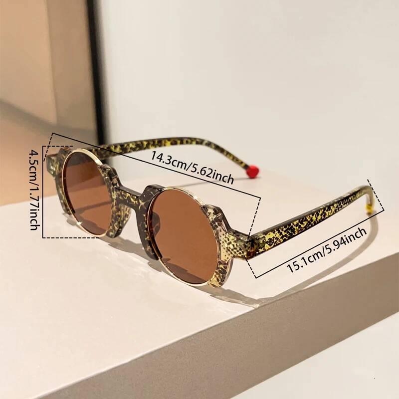 KAMMPT Round Sunglasses Men 2025 New in Fashion Hip-hop Casual Outdoor Sun Glasses Women Trendy Chic Brand Design Decor Shades
