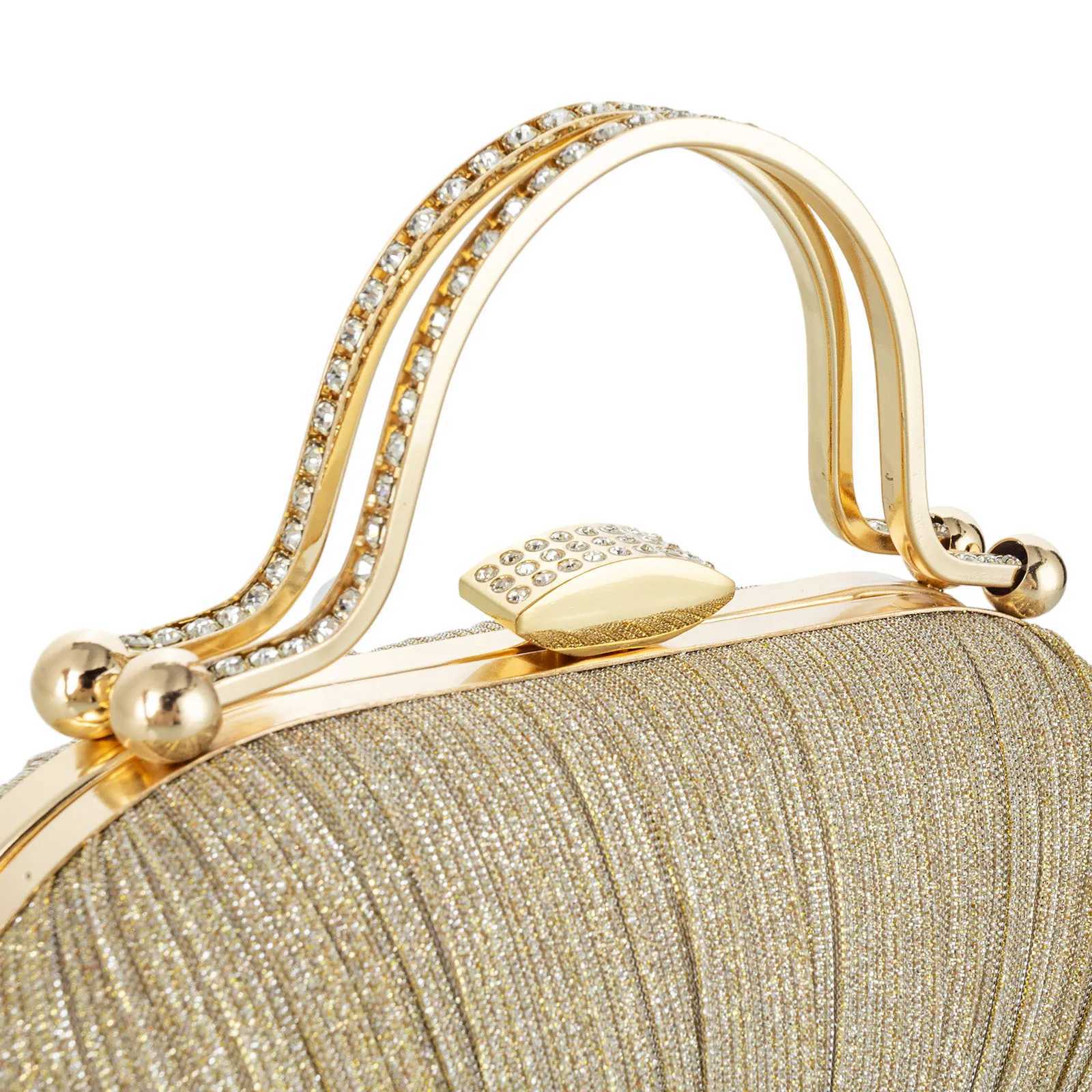 Womens Evening Clutch Bag Rhinestones Decorated Box Shaped Dinner Bags Chain Crossbody Handbag For Party Prom Banquet Wedding Z250618