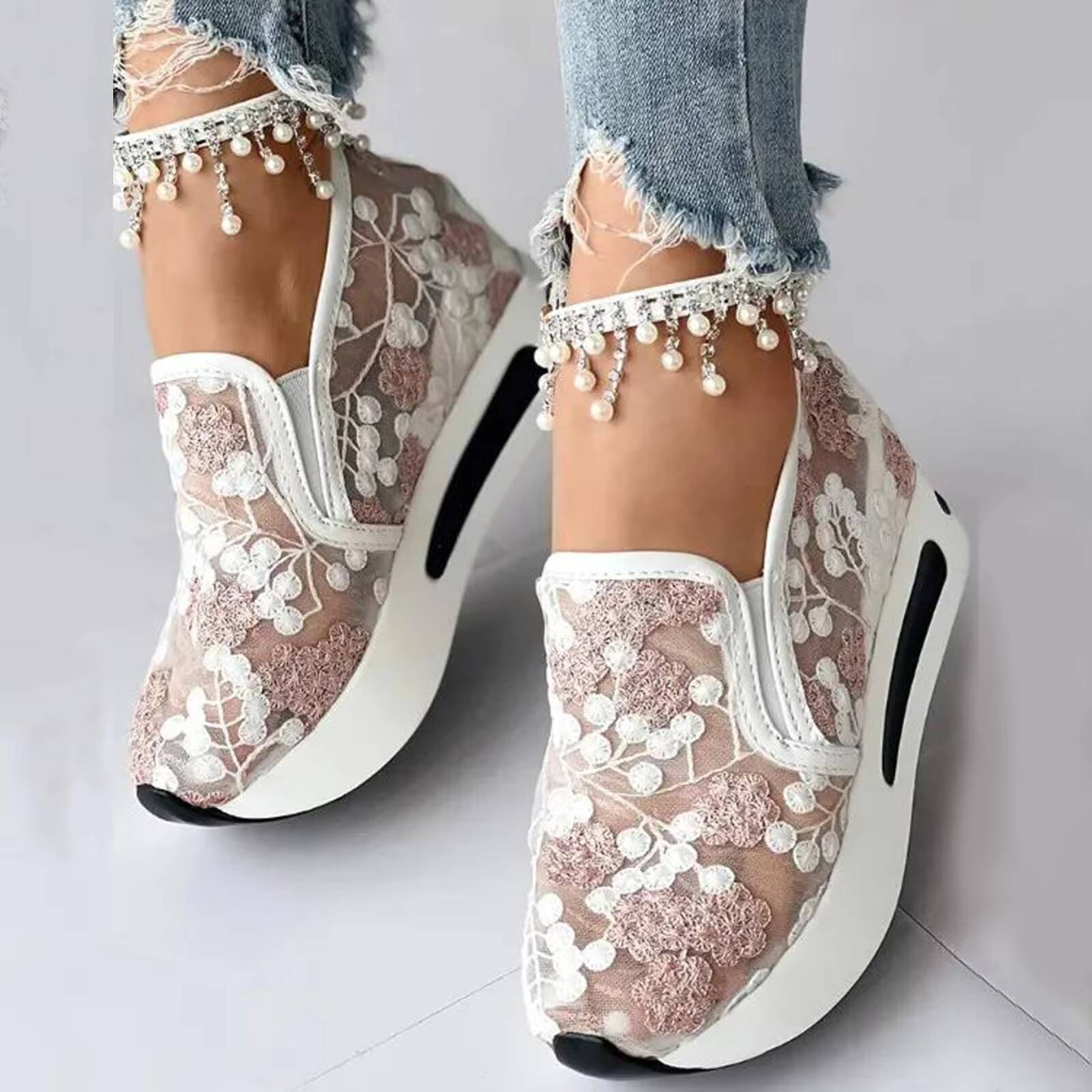 Size Womens Comfortable Soft Soled Casual Shoes Casual Fashionable Outdoor Shoes For Women Wide Width Ddmysaturn