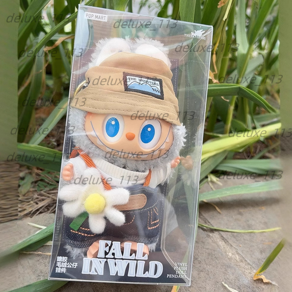 Bubble Mart Labubu THE MONSTERS Spring Wild At Home LABUBU Vinyl Plush Doll Keychain