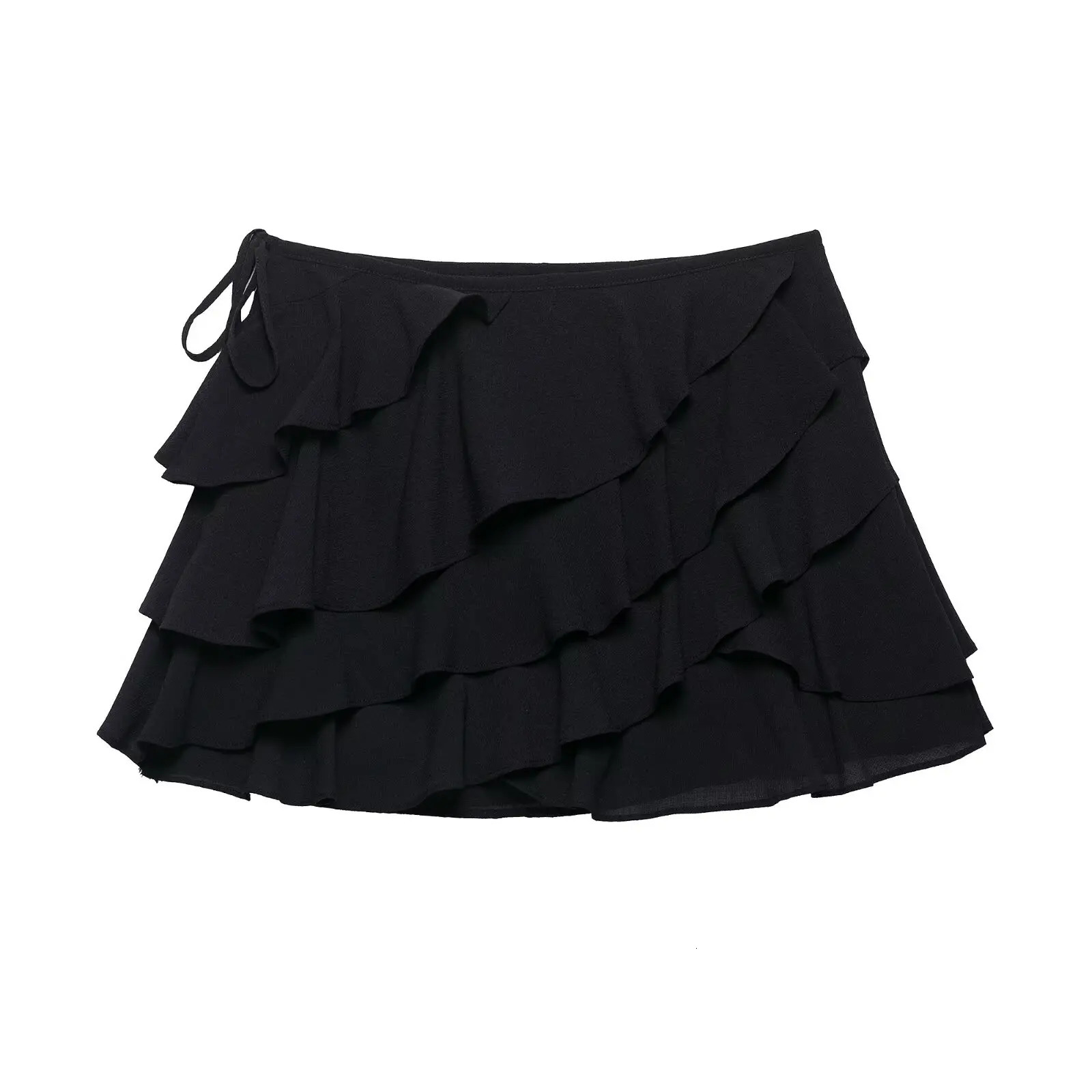 UNIZERA Womens Fashion Stacked Decoration Sleeveless Vneck Shirt Mid Waist Skirt Pants Summer Style Shirt 250617