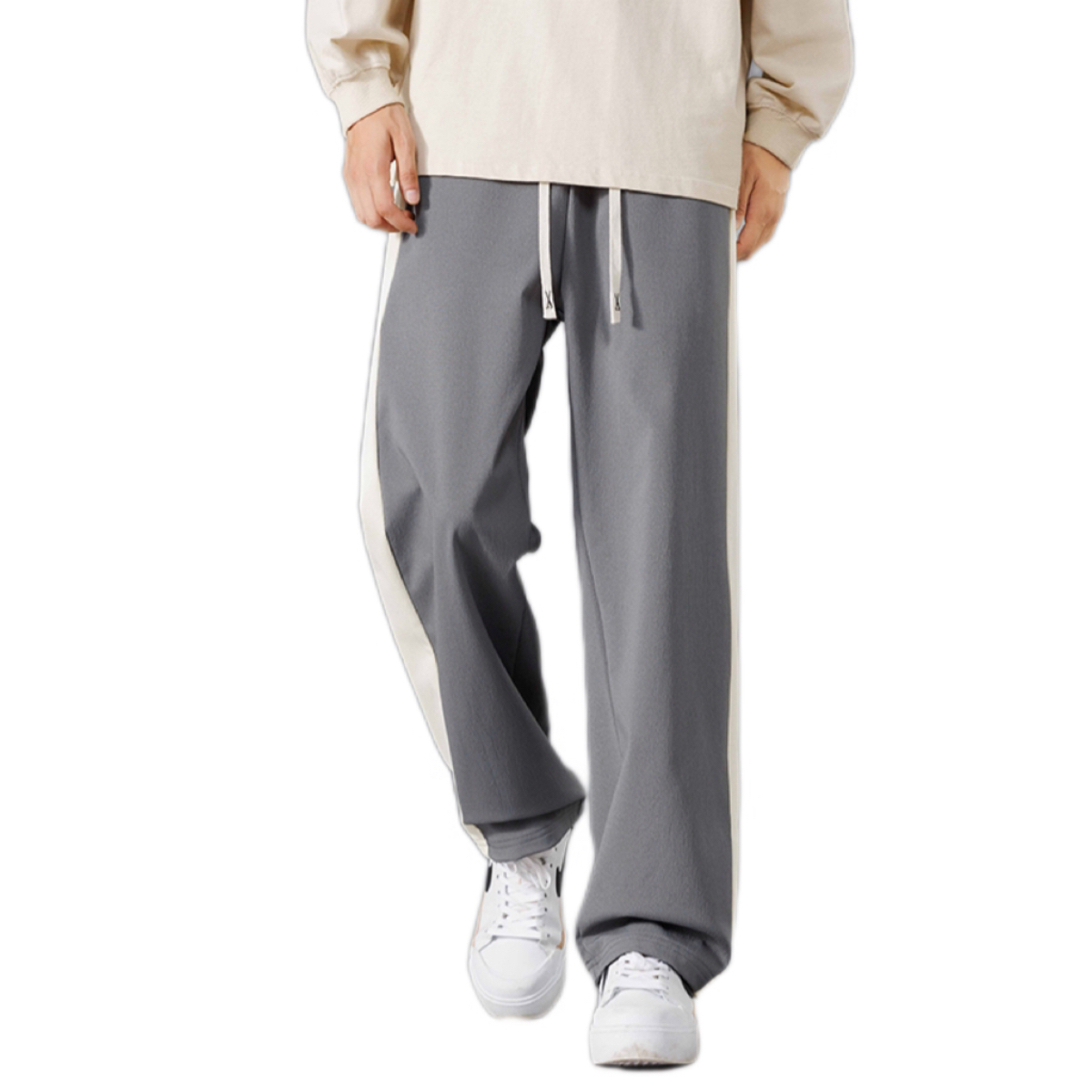 Designer Men's Streetwear Utility Pants - Loose Ankle-Tied, Summer Thin, Sports Casual Versatile Long Trousers