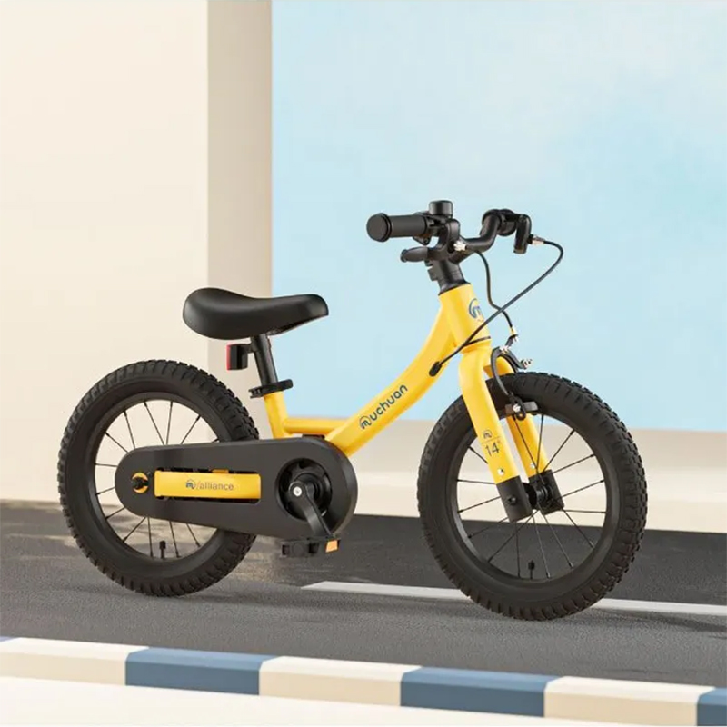 Sturdy Durable 12-Inch 2-in-1 Muchuan Riding Bicycle with Transparent Chain Case - Converts from Balance Bike to Pedal Bike for Ages 2-5