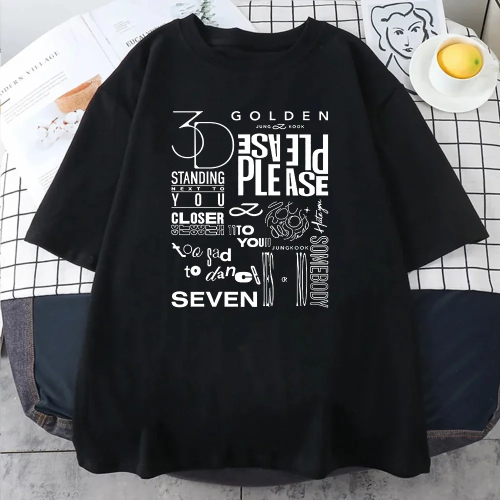 T-shirt Standing Next To You Short Sleeved Unisex Retro Seven Piece Pullover Sports T-shirt