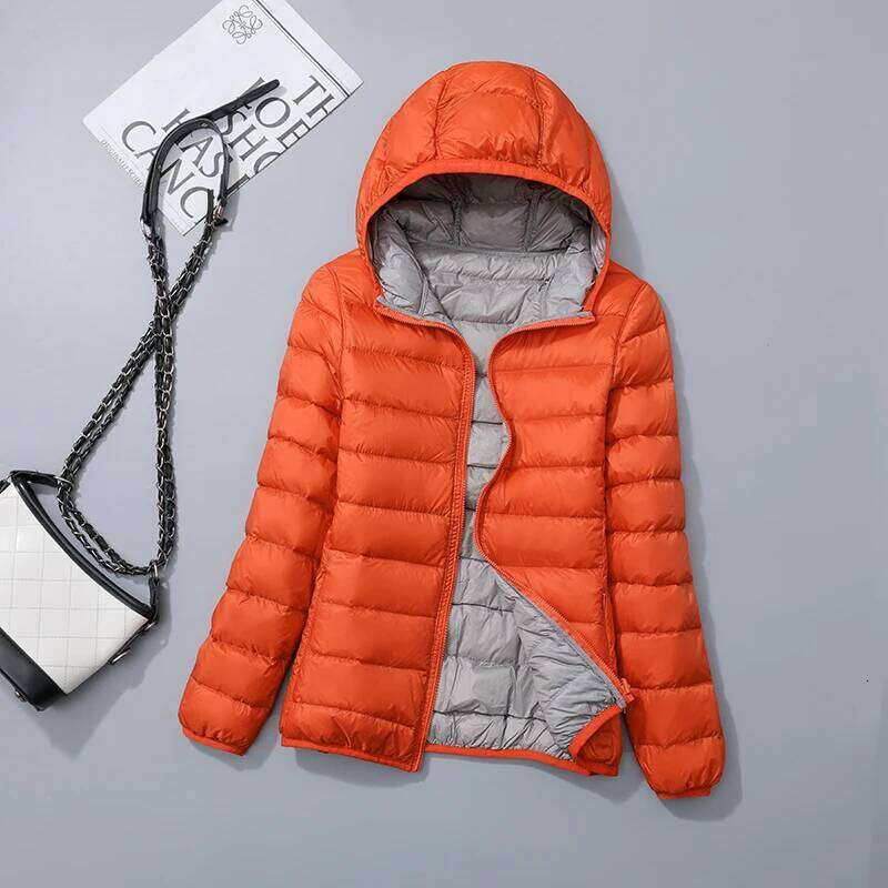 Autumn Ultra Light Coat Female Windbreaker Double Sided Women Winter Jackets White Duck Down Coats