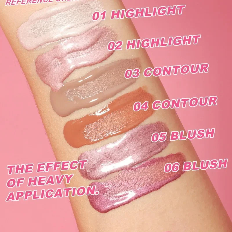 Liquid Highlighting Stick Contouring Blush Multi-purpose Makeup Air Cushion Pen Face Natural Shimmer Cheeks Creamy Cosmetic 250618