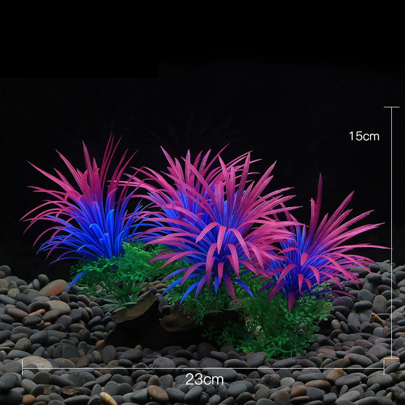 Aquarium simulation plant Artificial Water Weeds Ornament aquatic plants Aquatic Plant Fish Tank Grass Decoration Accessories 250613