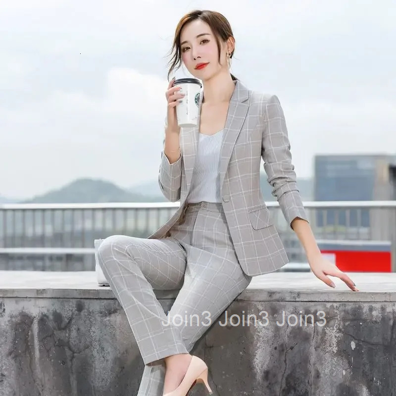 Outfits Pink Womens 2 Pant Set Wear To Work Trousers Suits Blazer and Office Professional Two Pieces Sets Pants for Woman Xxl D
