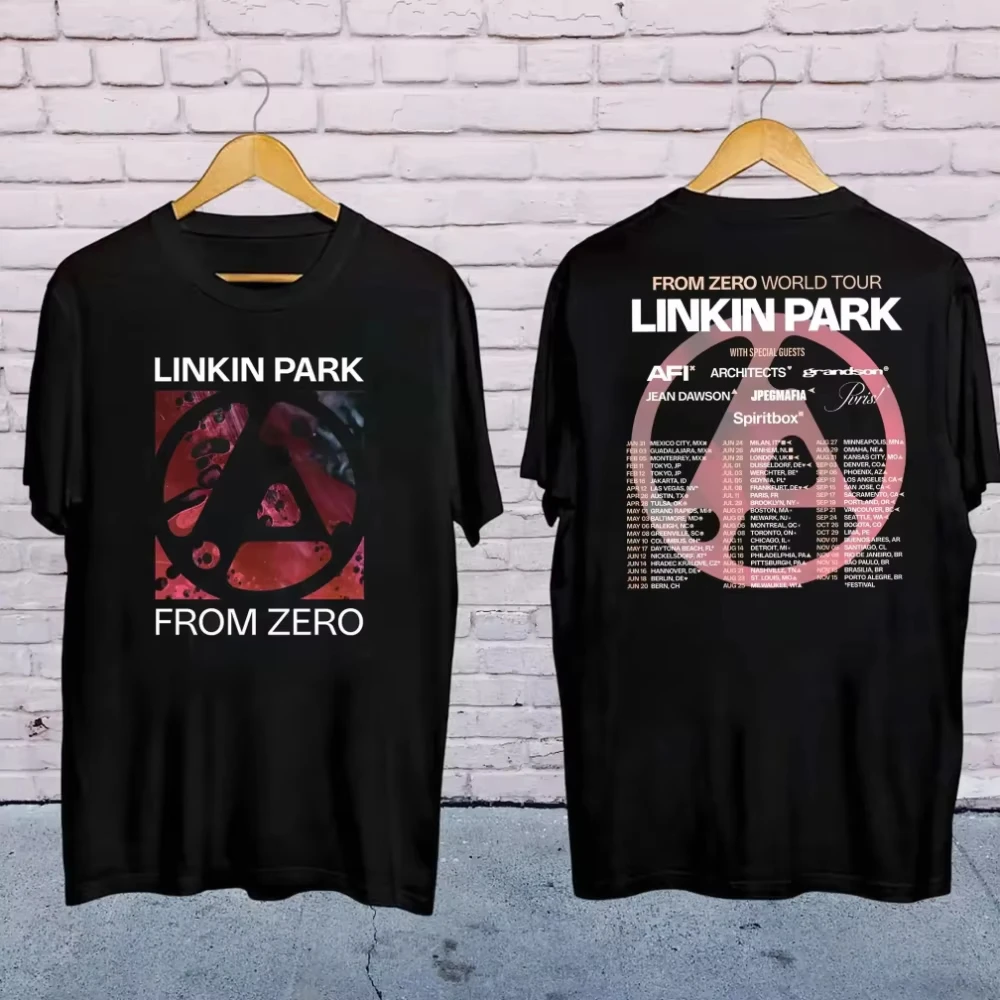 2025 Fashion Official Men's From Zero World Tour T-Shirt Women O-Neck Short Sleeve Pop Music Shirt