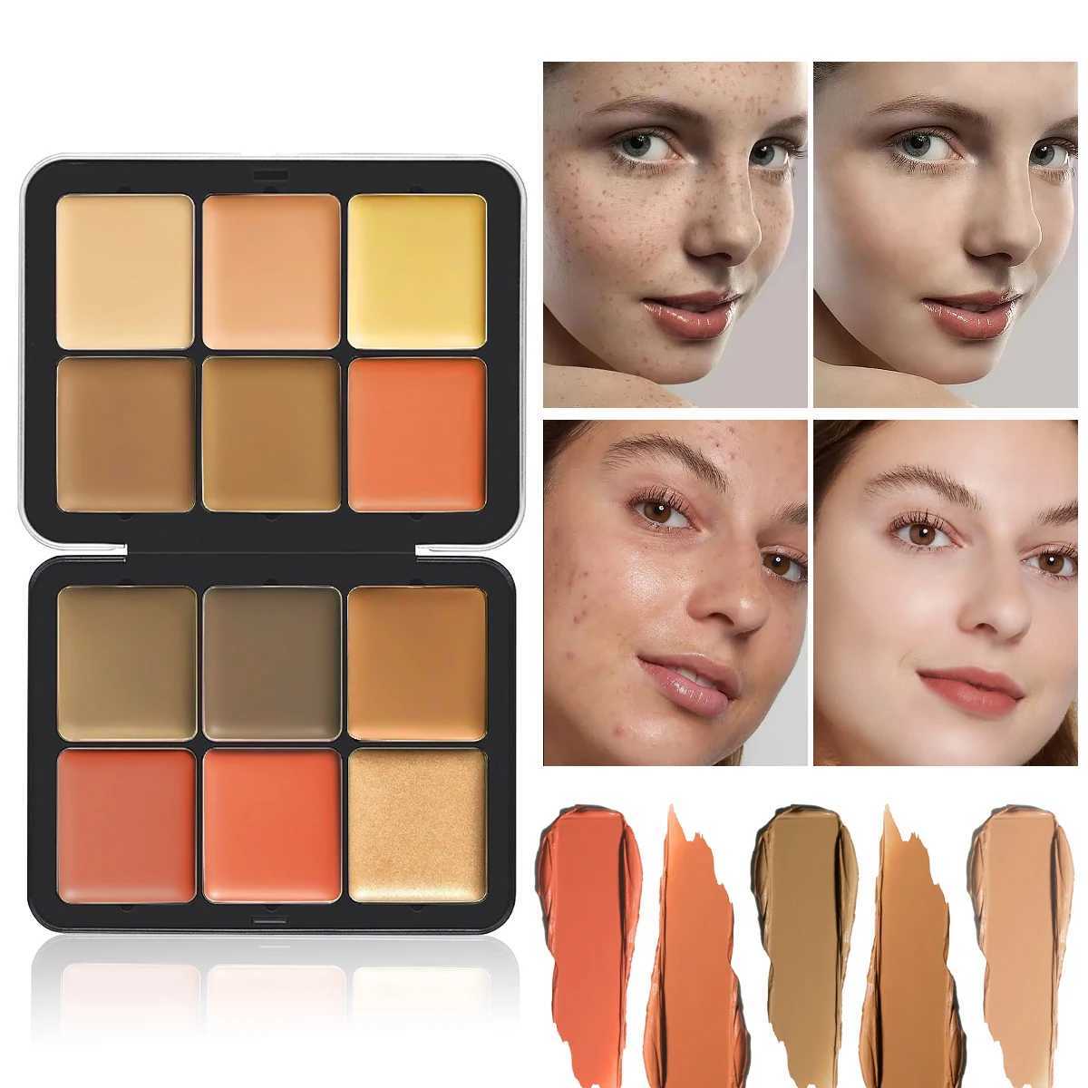 12-color concealer and blush palette Matte and highlight contour makeup rouge paletteXJ250618
