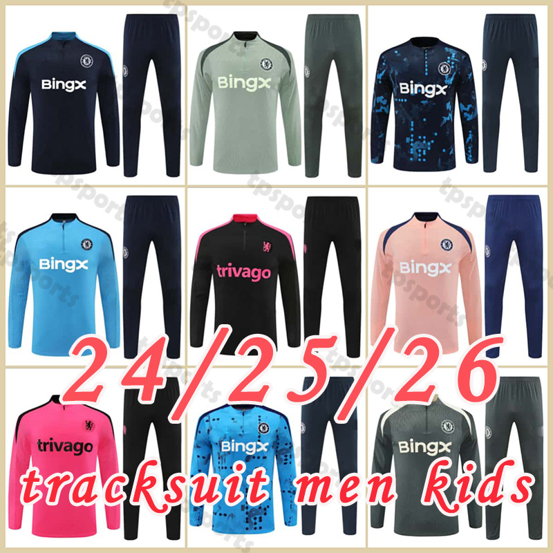 chelseas 25/26 tracksuit long sleeved 24 25 26 training suit suit soccer Jersey kit uniform chandal adult sweatshirt Sweater men sets