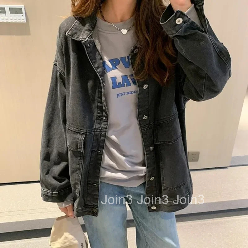 2025 New Arrivals Plain Cowboy Coat Woman Spring Autumn Denim Jacket for Women Fashion Y2k Clothes Cowgirl Clothing in Promotion