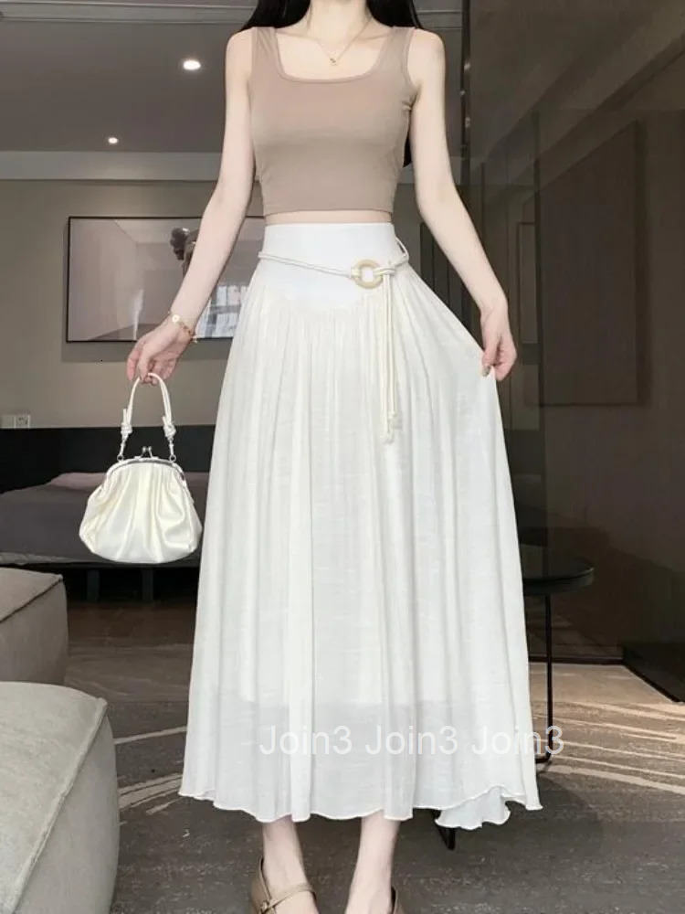 Pleated Skirts for Women with Strings Pleat Woman Skirt Summer 2025 Luxury Elegant Stylish A Line V Vintage Clothing Sales Y2k