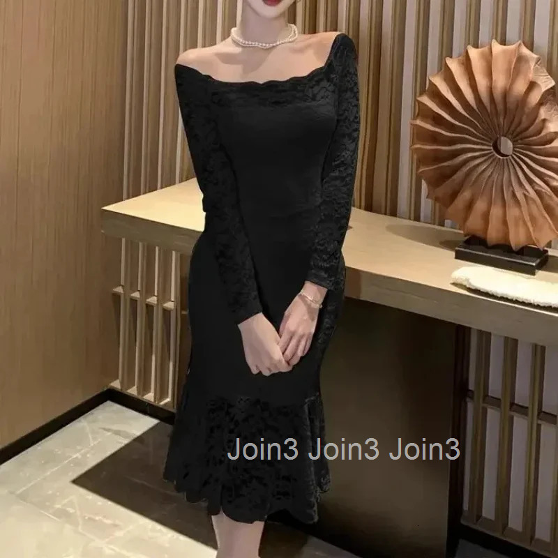 Tight Sexy Coquette Clothes Corset Bodycon Dresses for Women Y2k On Sale Clearance Full New Features of Woman Long Sleeve Dress