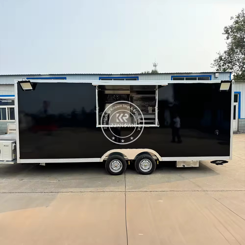 Mobile Food Cart Catering Truck Trailer Coffee Carts for Sale Outdoor Kitchen Fast Food Truck With Full Kitchen