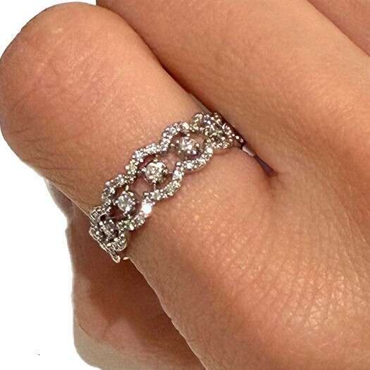 Similar Simple Lace Rhinestone for Women, Light Luxury Elegant Temperament Exquisite Open Ring