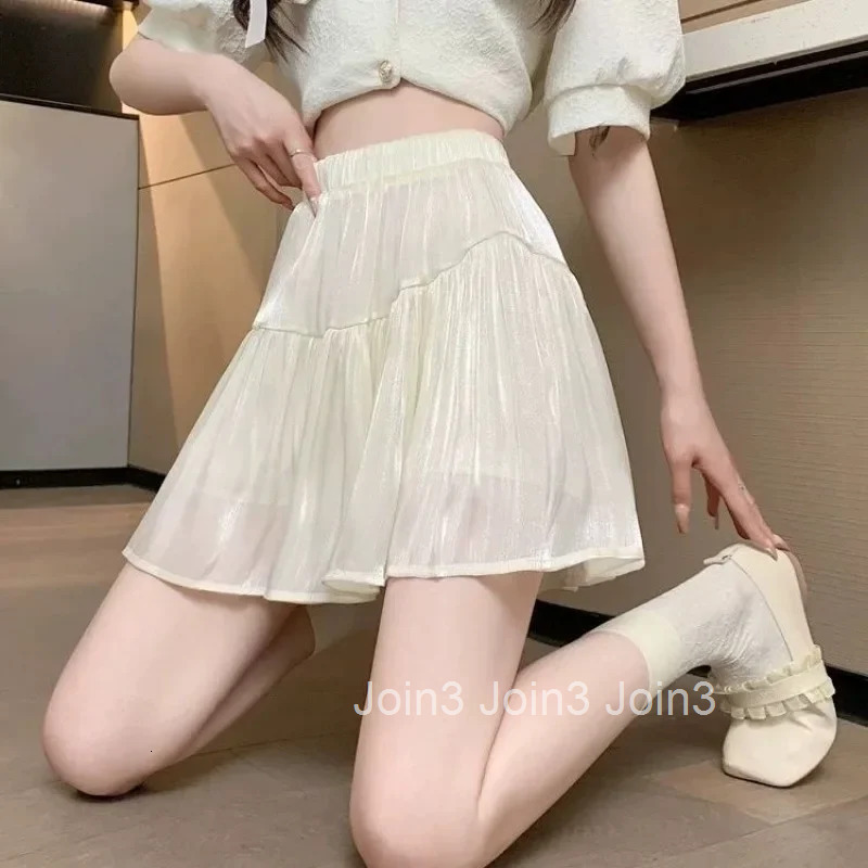 Short High Waist Mini Patchwork Ruffle Skirts for Women Premium Clothing Trend 2025 Korean Fashion New in Stylish V Woman Skirt