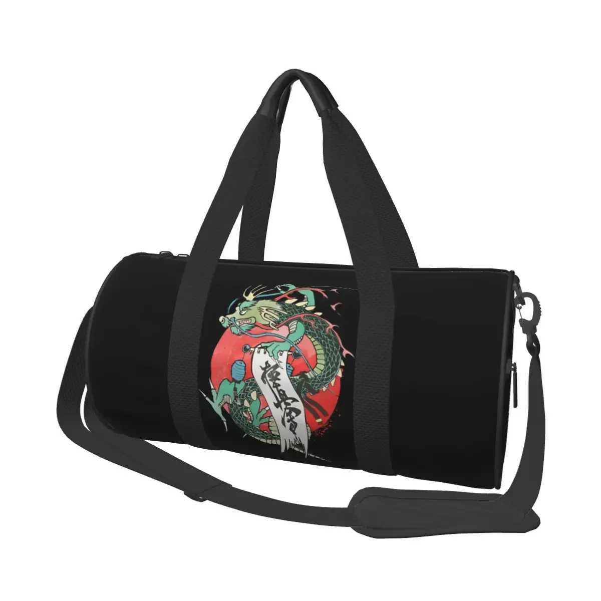 Kyokushin Shodan Dragon Gym Bag Oxford Sports Bags Large Travel Training Custom Handbag Novelty Fitness Bag For Men W250618
