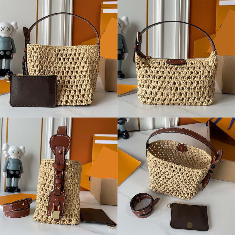 High Quality Designer Bag Tote Bag Shoulder Bag Ladies Large Capacity Shopping Bag Beach Bag Handmade Woven Embossed Patch Vegetable Basket Straw Bag Luxury Bag
