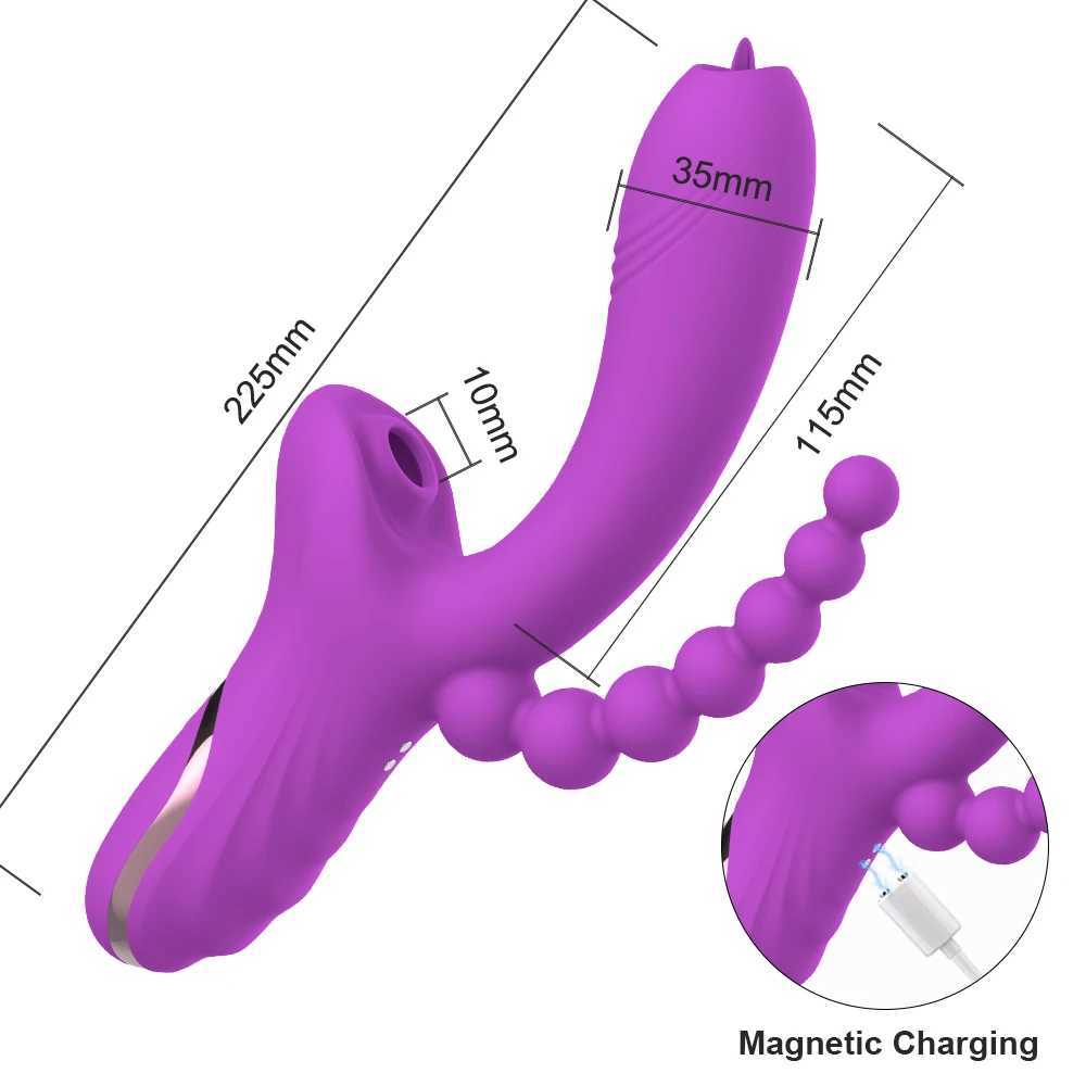 3 in 1 Clitoral Sucking Vibrator for Women Clit Clitoris Sucker Vacuum Stimulator Dildo Sex Toys Goods for Adults 18 W250618
