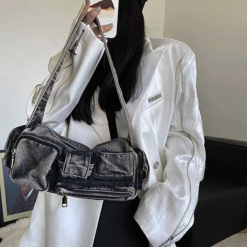 Denim Bag Wen 2025 New Spring Vintage Shoulder Bag Handbag Off Lady Girls Bags B250618