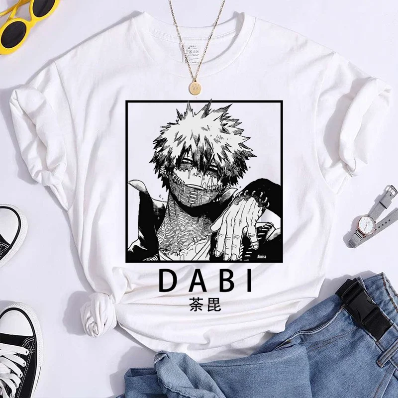 Anime T-shirt Cool Print T Shirt Fashion Personality Tee Summer Casual Round Neck Short Sleeve Shirt