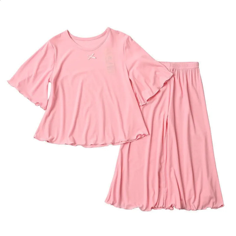 Girls Ice Silk Set Thin Children Homewear Clothes Summer Kids Air Conditioning Short Sleeve Children Sets Girl Pajamas Outfit 250617