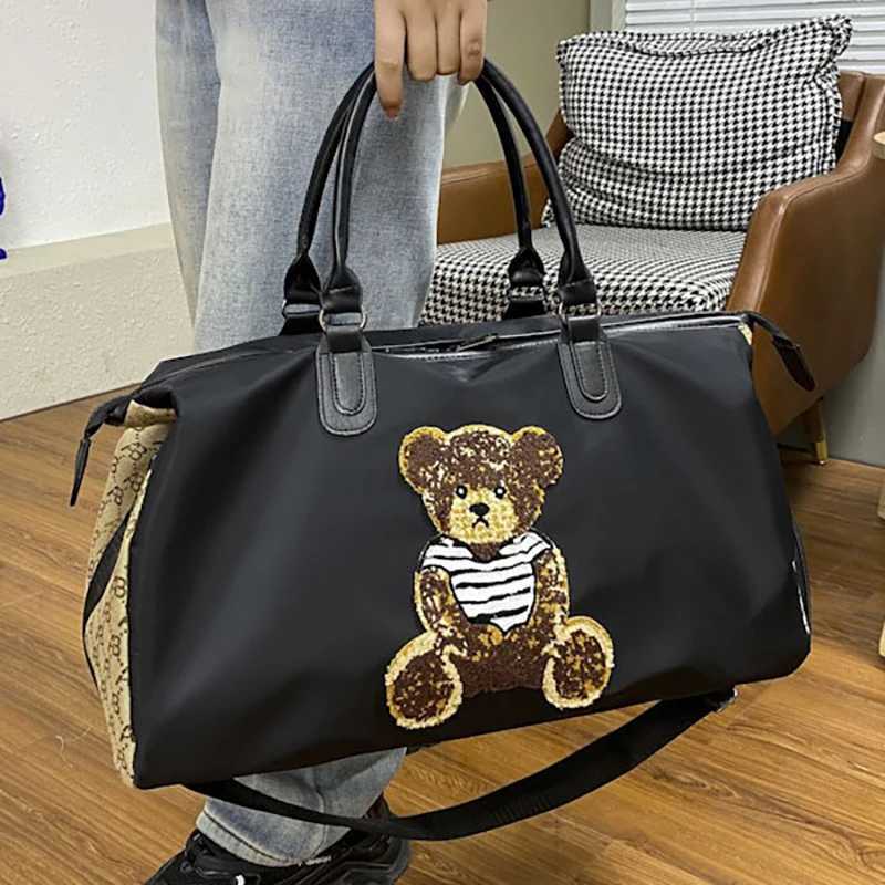 Short Distance Large Capacity Hand-held Travel Bag Crossbody Womens Luggage Storage Bag New Style Fashionable casual Bag W250618