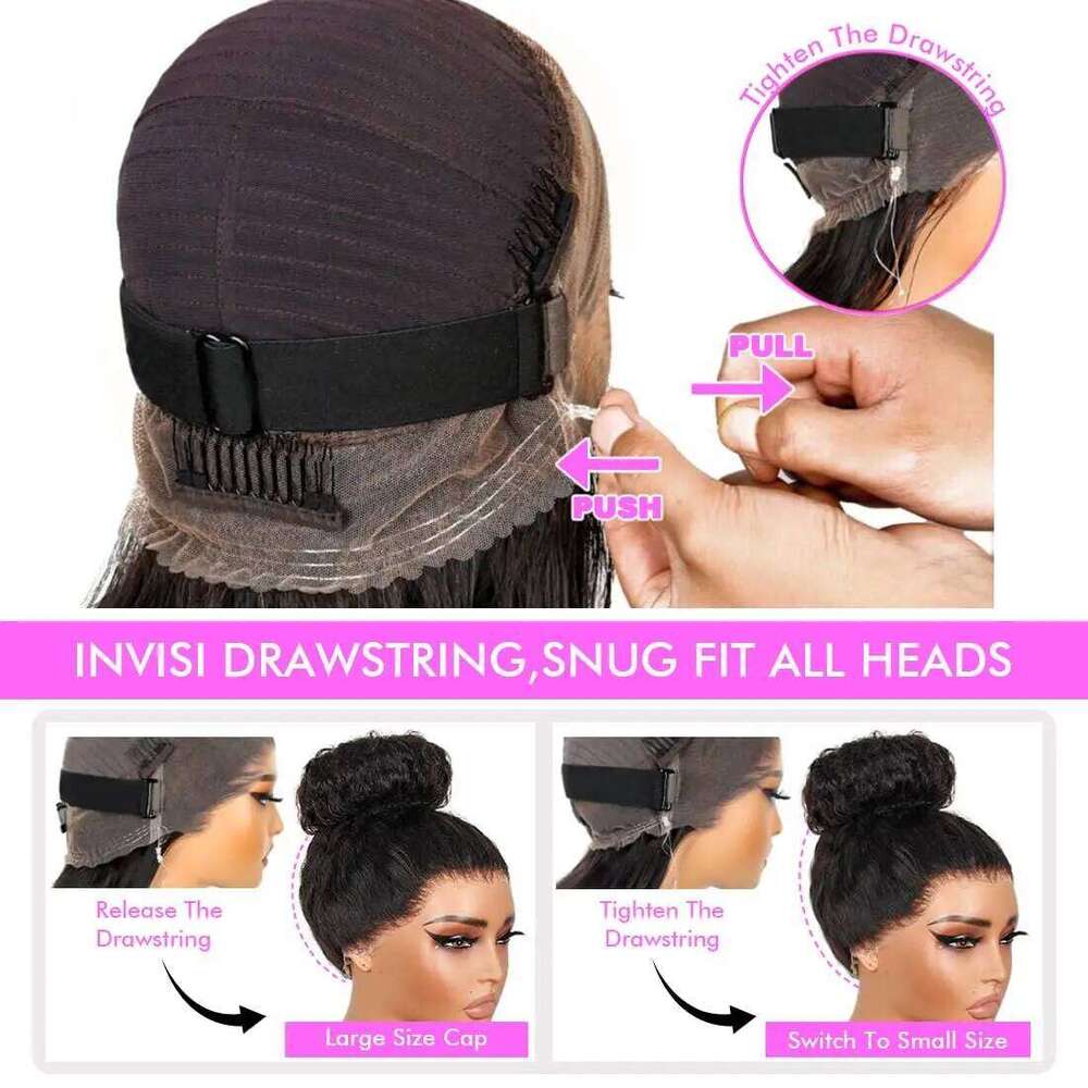 250 Density Invisible HD Full Precut 360 Lace Frontal Deep Curly Hidden Strap Glueless Human Hair Wig