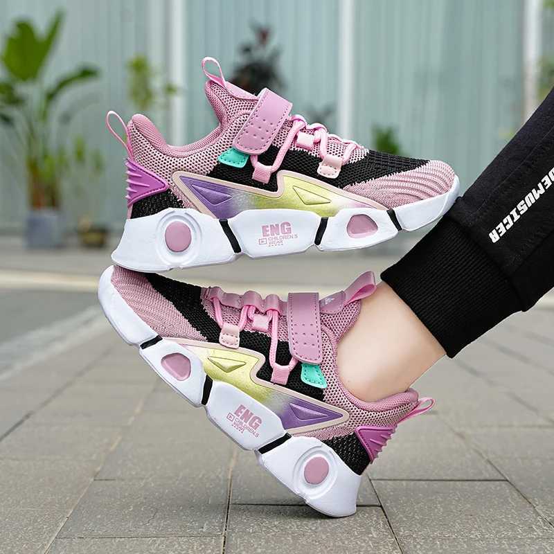 Girls Campus Fashion Leisure Sports Mesh Breathable Sports Shoes Z250618