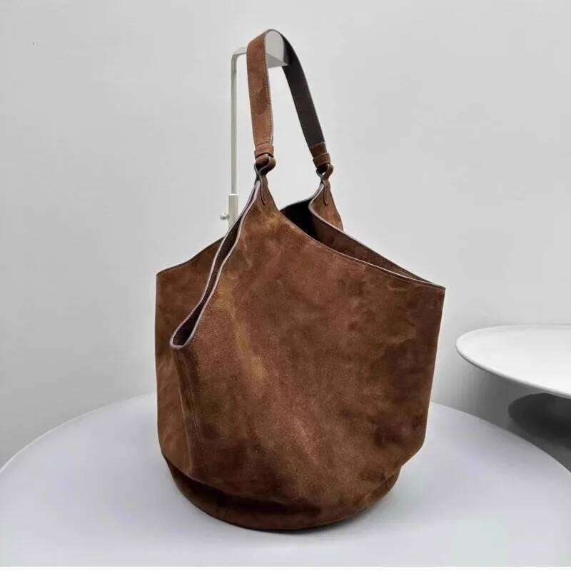 2025 New Style Handbag, Matte Leather Suede Dumpling Bucket Bag, Niche Single-Shoulder Tote Bag For Women